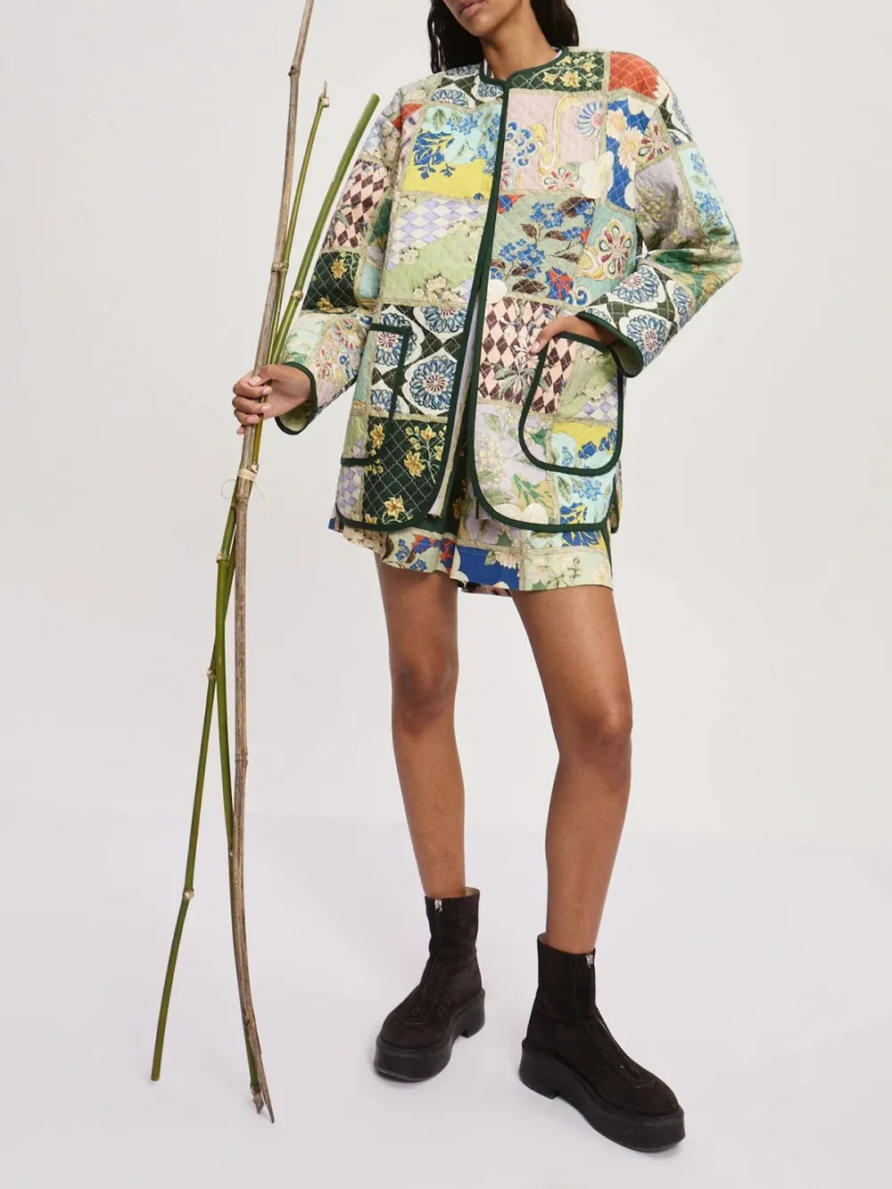 Casual Style Multi Quilted Jacket