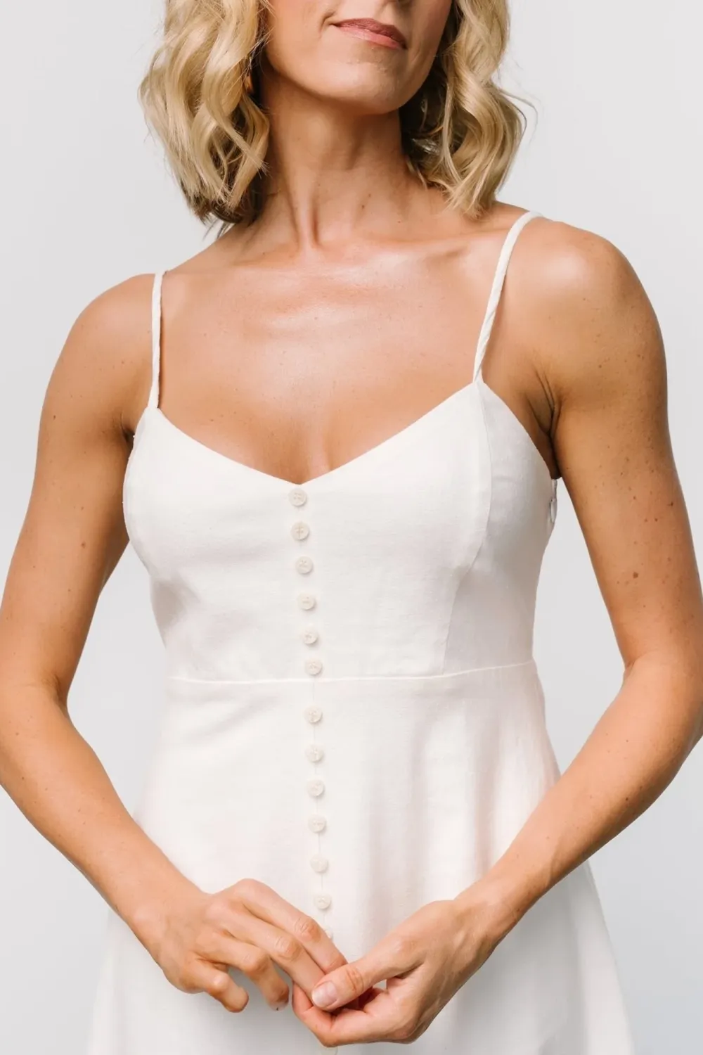 Minimalist Solid Color High-End V-Neck Dress