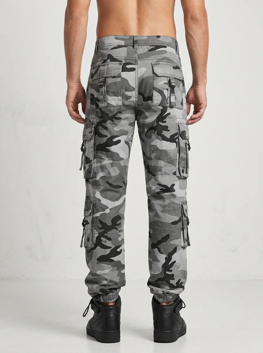 Men's Multi-Pocket Streetwear Camouflage Cargo Pants