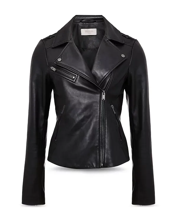 Black Casual Style Leather Jacket