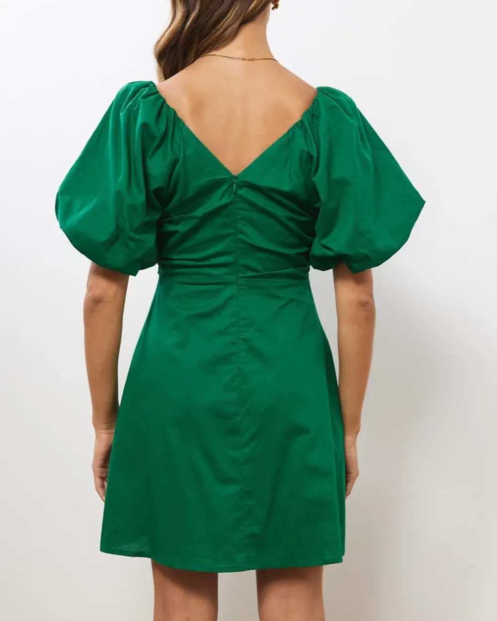Linen Blend Mini Dress