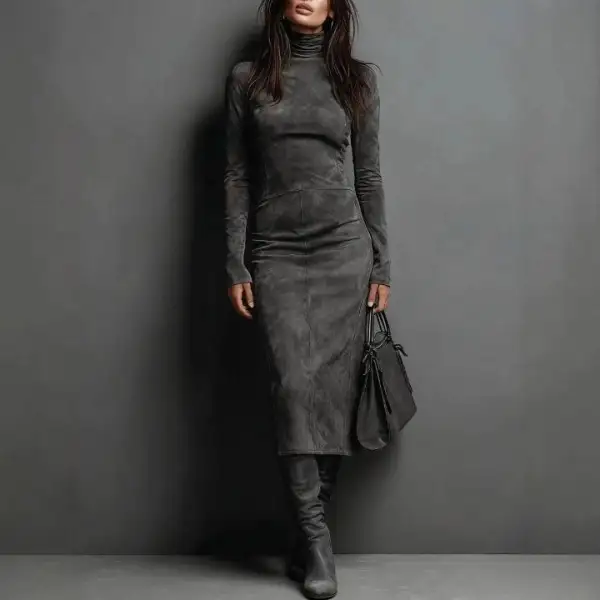 Flowing Slimming Pencil Skirt For Coat Layering