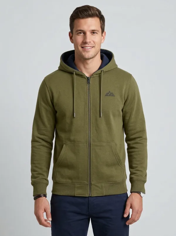 Active Mountain Graphic Zip-Up Modern Look Men's Sport Jacket