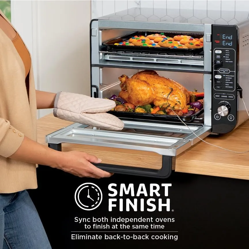 Ninja DCT451 12-in-1 Smart Double Oven with FlexDoor