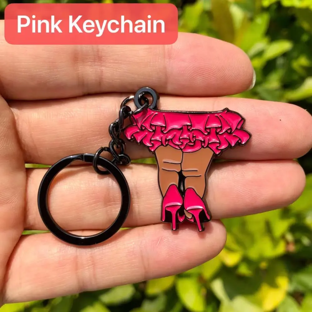 Keychain With A Dress Silhouette