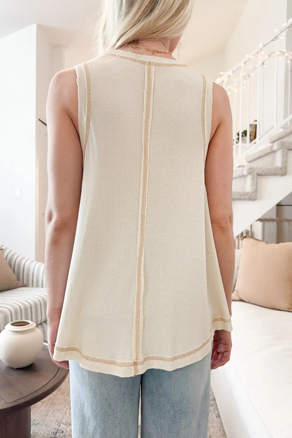 Waffle Knit Tank Top