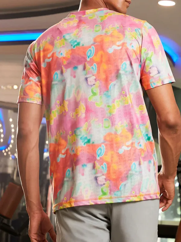 Crew Neck Sporty Activewear T-Shirt