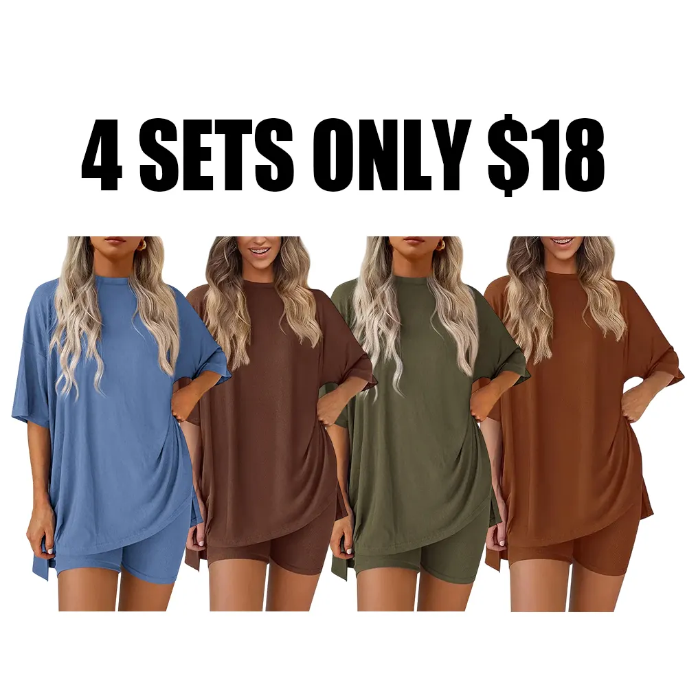 Women's Casual Loose Two-Piece Set🔥8-Pack - All Colors Included