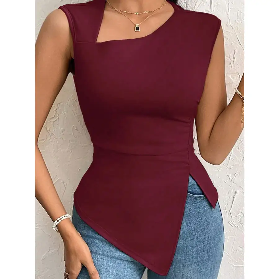 Slit Asymmetrical Tank Top