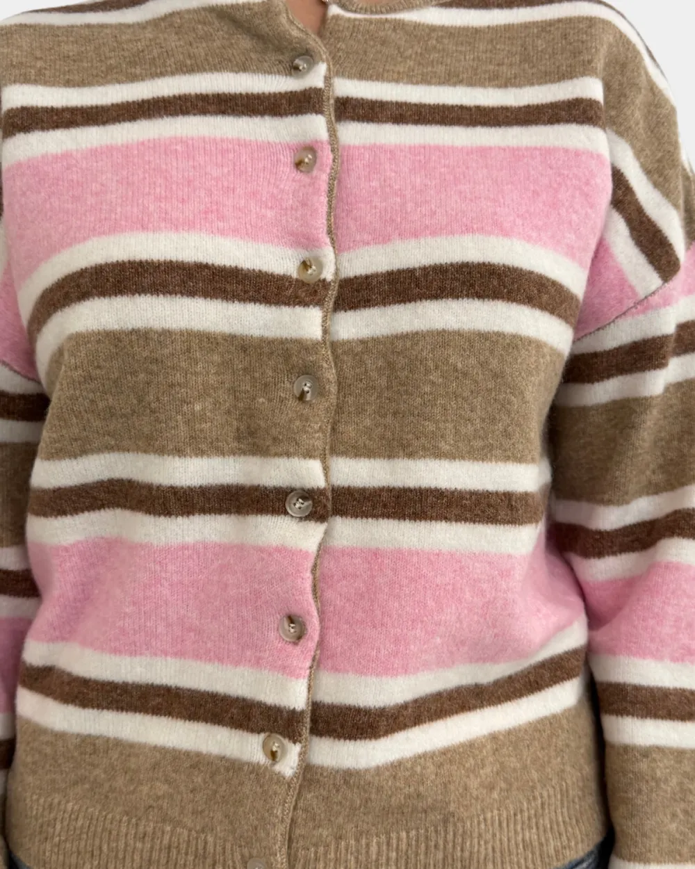 Relaxed Striped Cardigan Cardigans