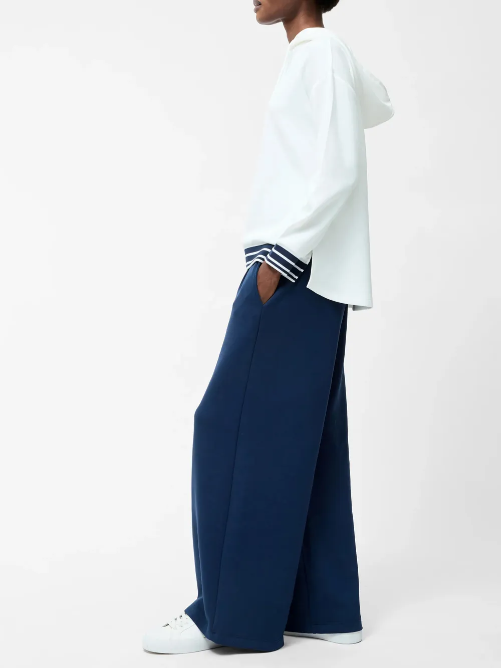 Designer Hooded Striped Sweatshirt