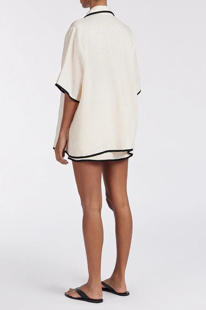 CREAM LINEN SHIRT