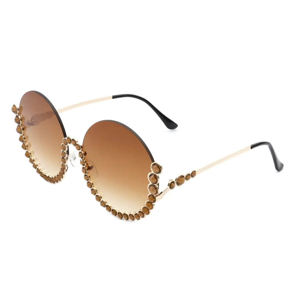 Layered Round Frame Sunglasses