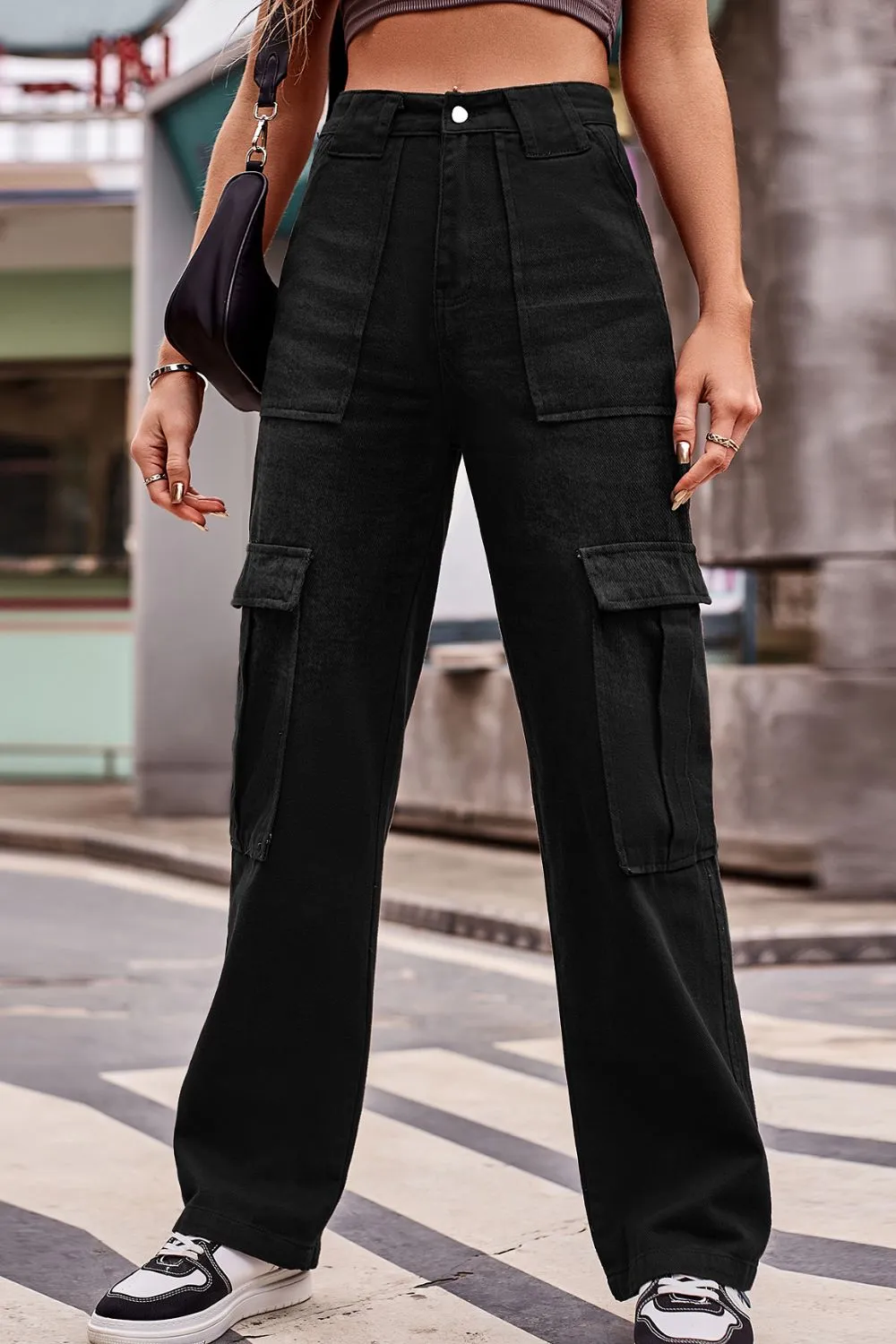High Waist Loose Fit Denim Jeans