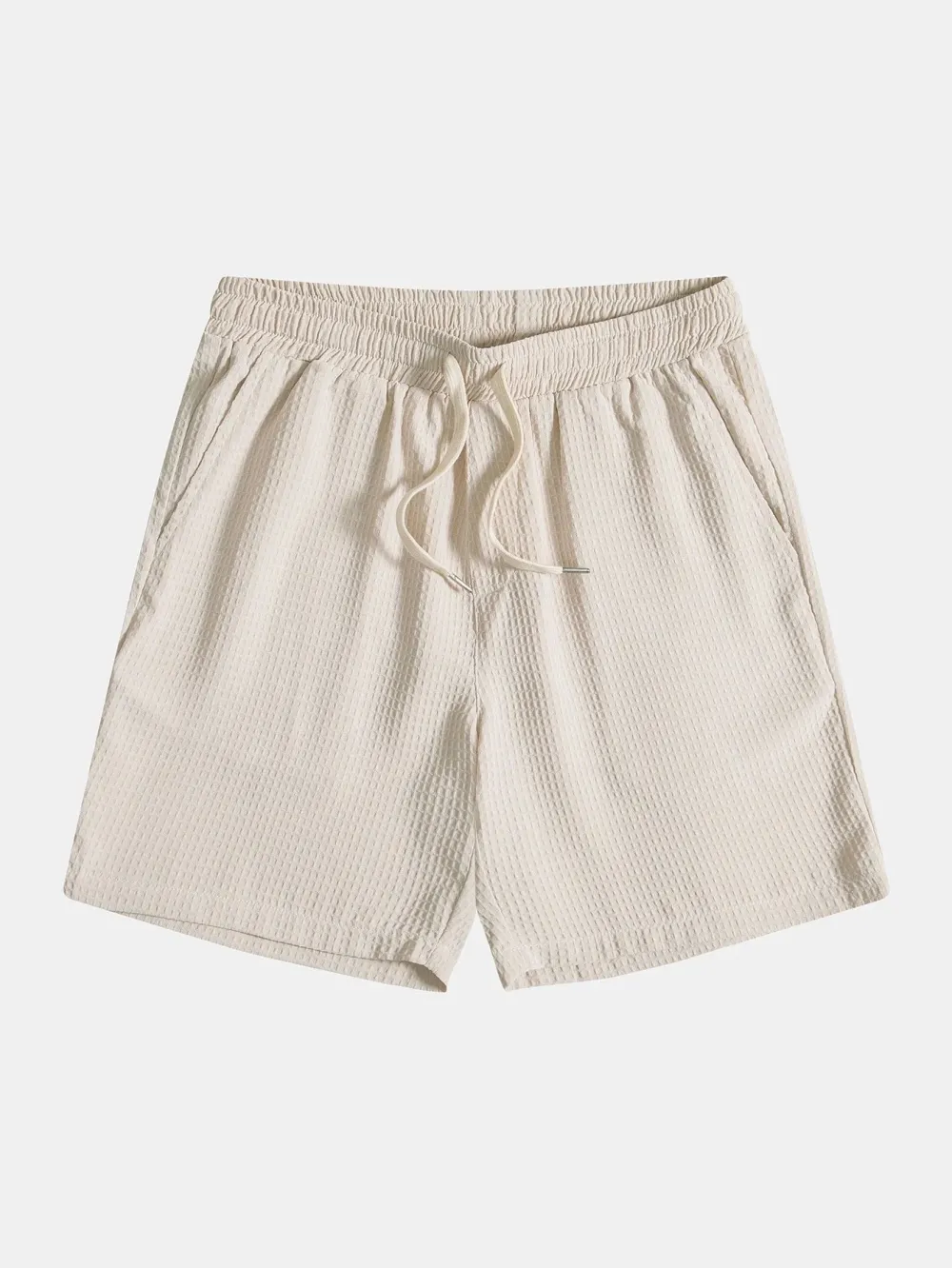 Solid Color Drawstring Shorts