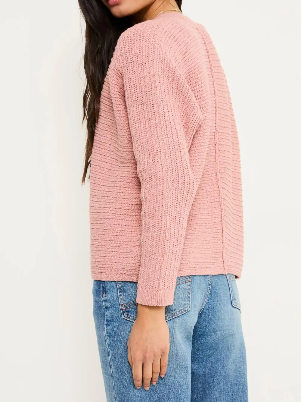 Light Pink Kya Knitted Kimono Cardigan