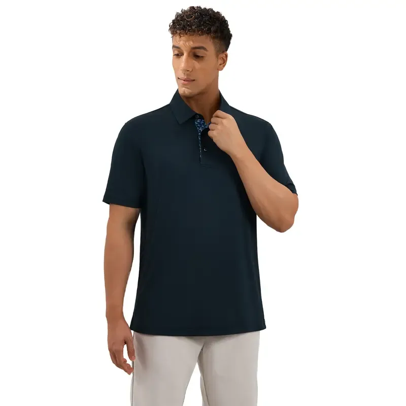 Men’s Polo Shirts – Soft Breathable Cotton Blend, Comfortable Short Sleeve Casual Fit, Classic Collared T-Shirts for Work, Golf, Travel & Everyday Wear
