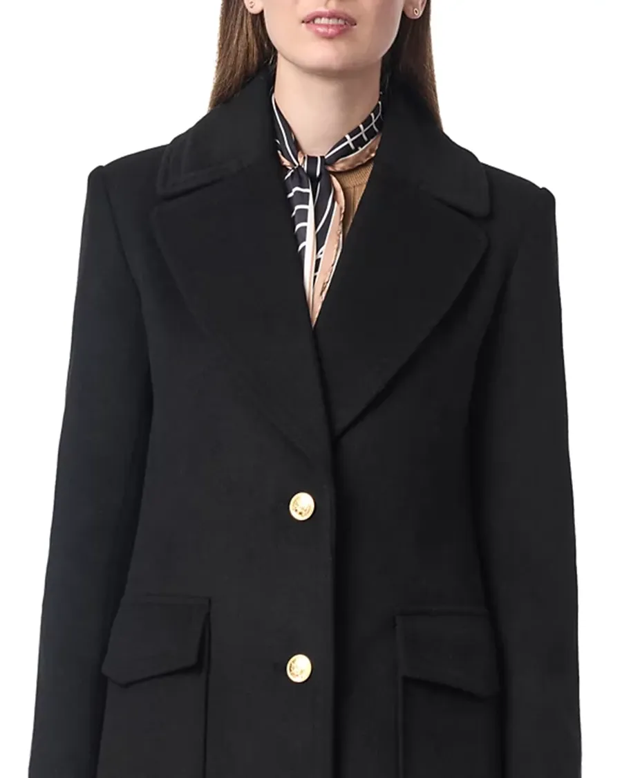 Notched Lapels Classic tailored Wool Coat