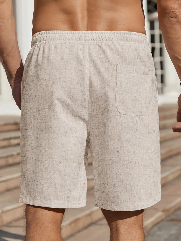 Men's Casual Linen Blend Shorts