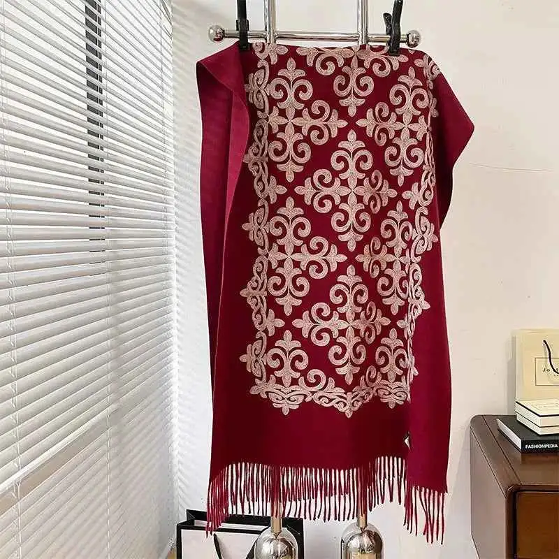 Fringe Warm Scar Scarf