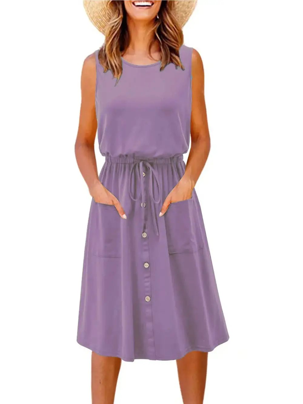Everyday Round Neck A-Line Dress