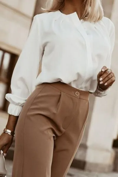 Relaxed Crew Neck Shirt