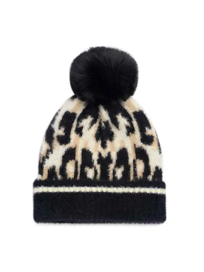 Textured Knit Beanie Hat
