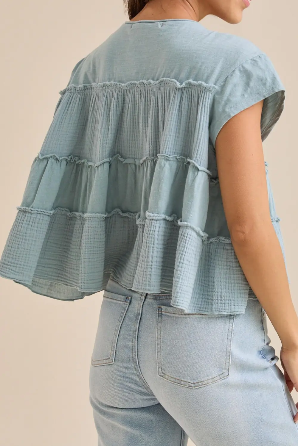 Ruffled Babydoll Top