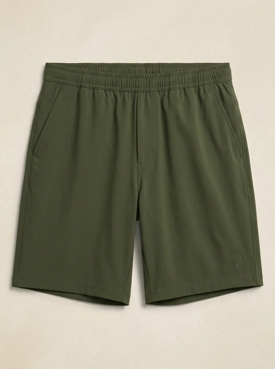 Fairway Golf-Ball Ball-On-Tee Golf Athletic Shorts