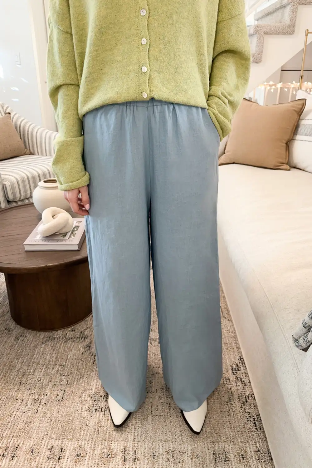Relaxed Soft Linen Blend Pants