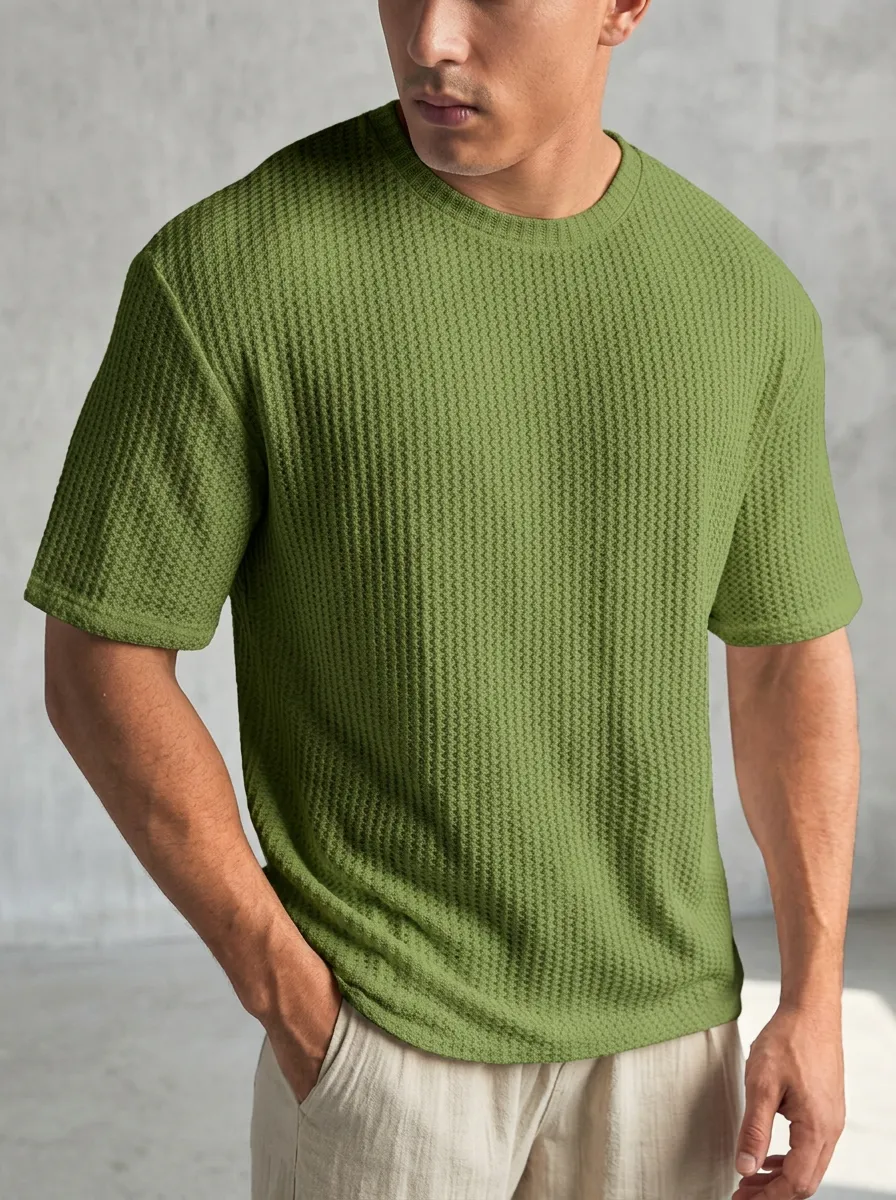 Classic Knit Men's Knit Crew-Neck T-Shirt