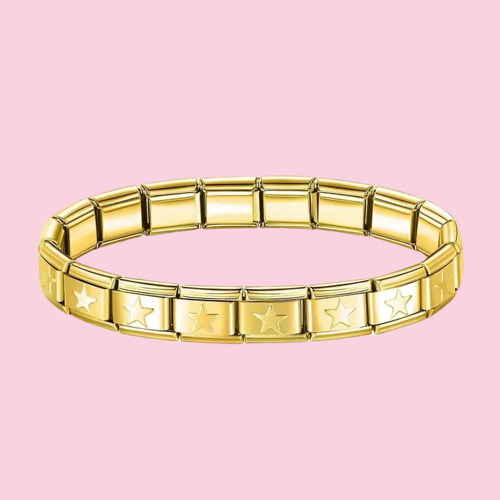 Italian-Style Star Flat Bracelet