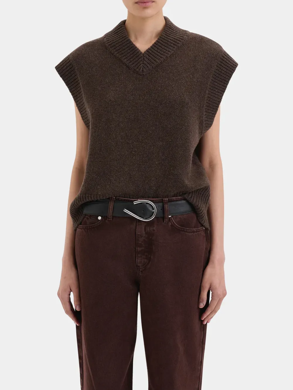 Casual Style Classic Straight Leg Jean Plum