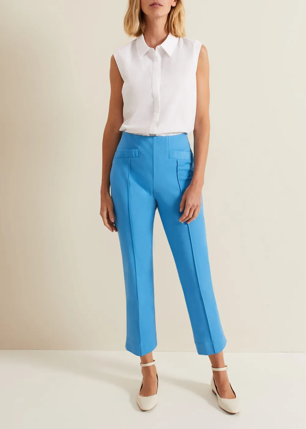 Black Casual Pleated Trousers