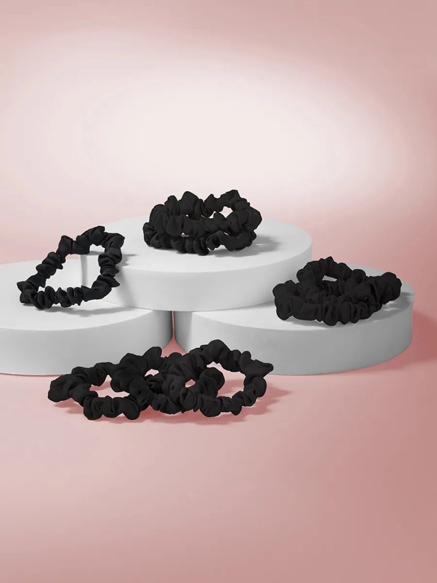 Chic Satin Hair Scrunchies Set