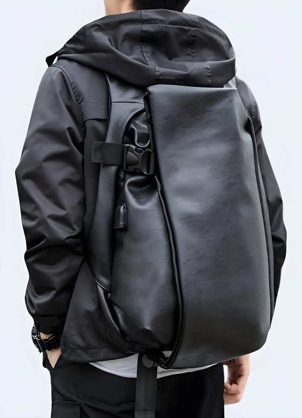 Structured Pocket Messenger Bag