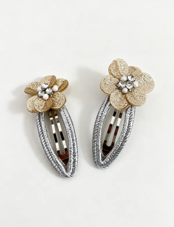 Sequin Flower Bb Hair Clip