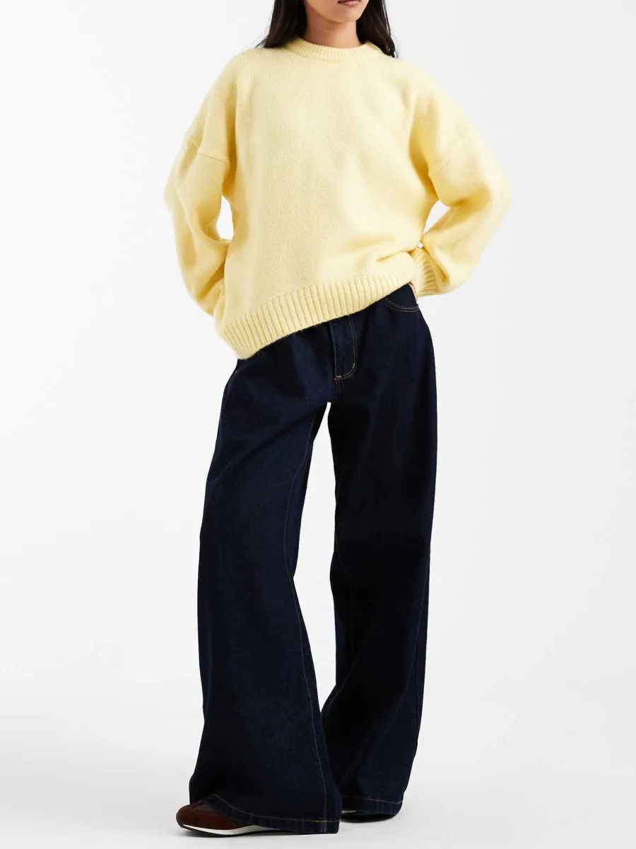 Plain Round Neck Sweater