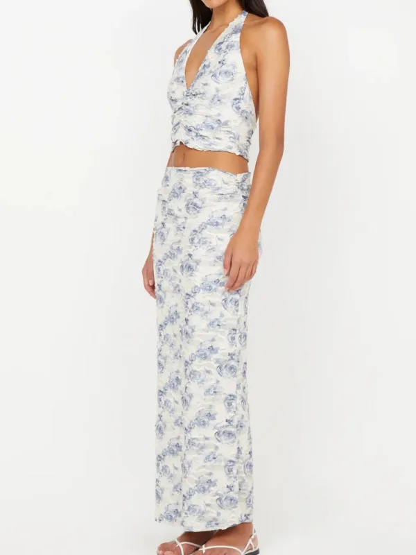 Casual Style Maxi Skirt Porcelain Rose
