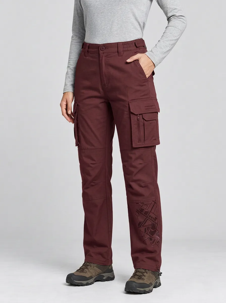 Tactical Outdoor Geometric Pattern Trail Cargo Pants