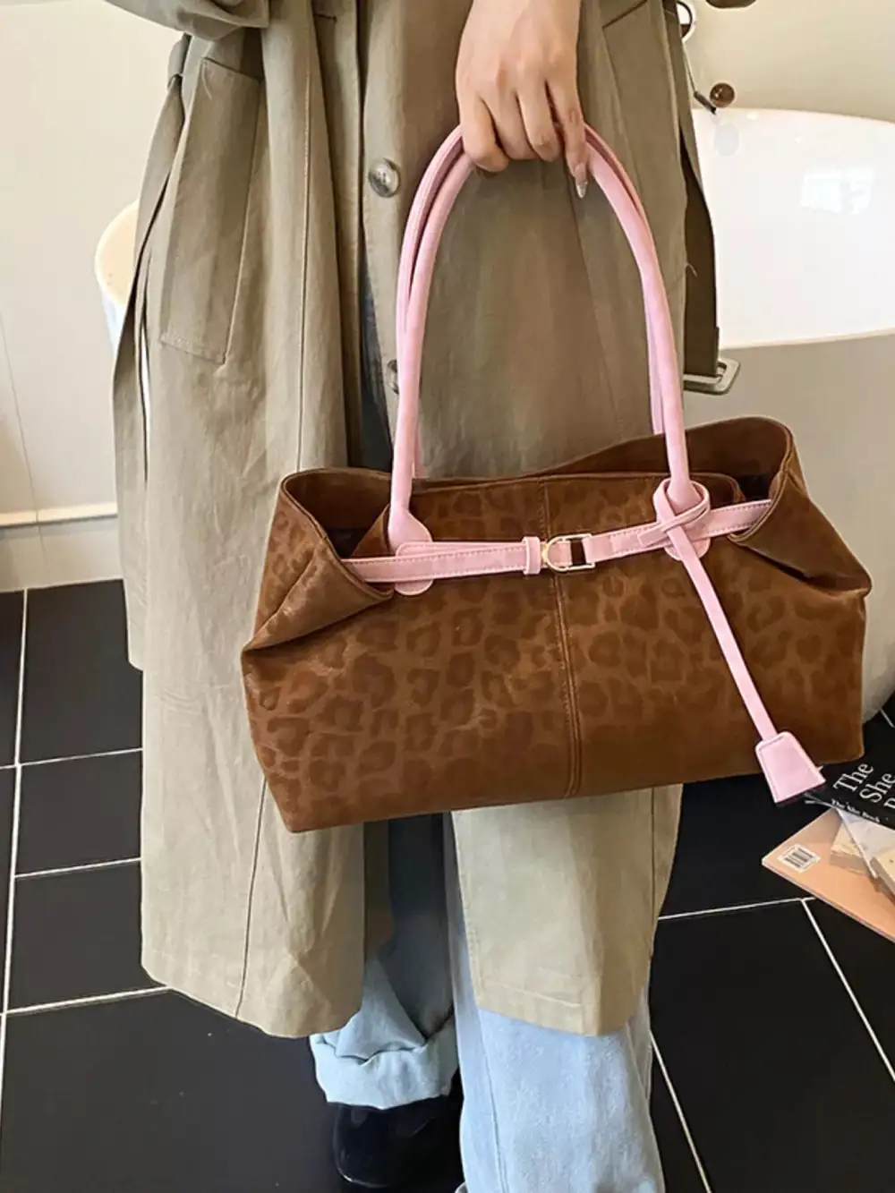 Leopard Print Everyday Handbag