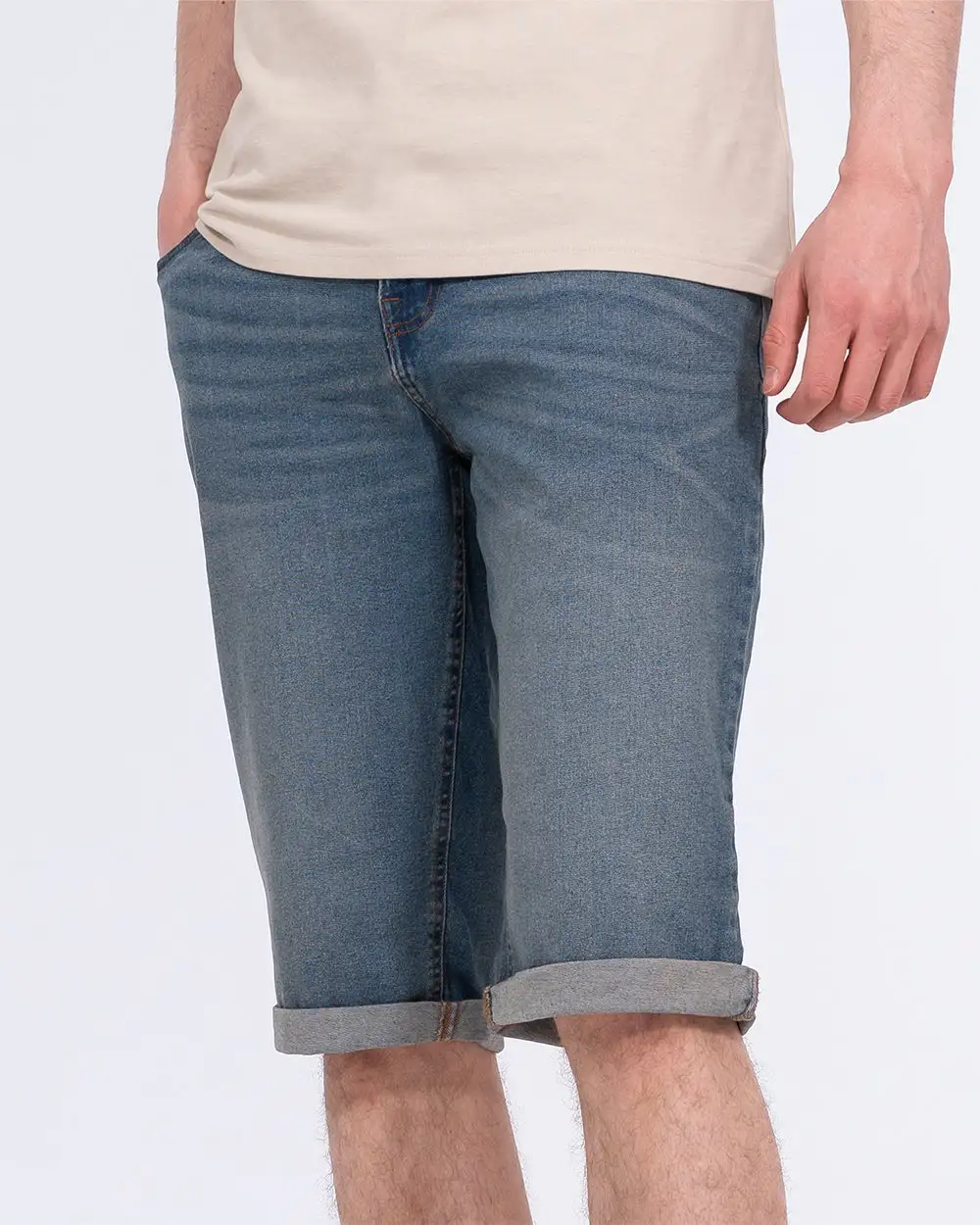 Versatile Regular Fit Denim Shorts