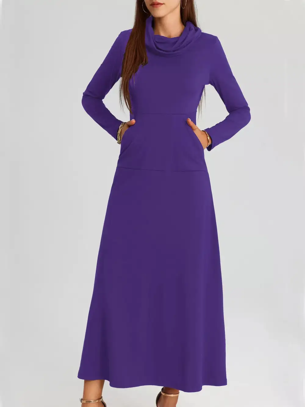 Finish Long Sleeve Midi Dress