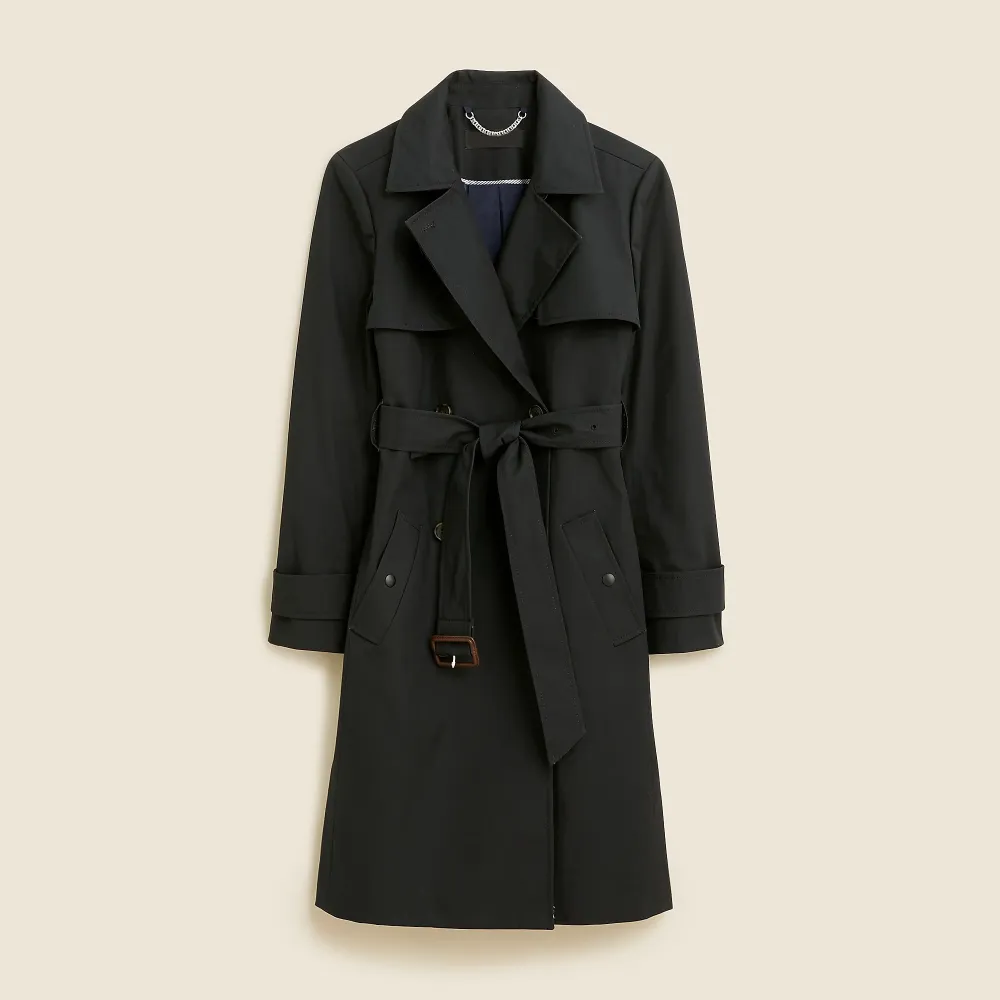 Button Front Cotton Jackets with Belt