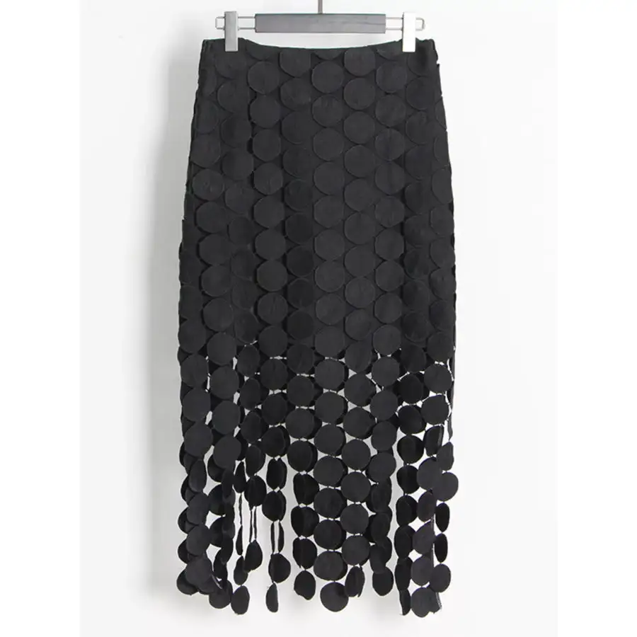 Fringe Midi Skirt