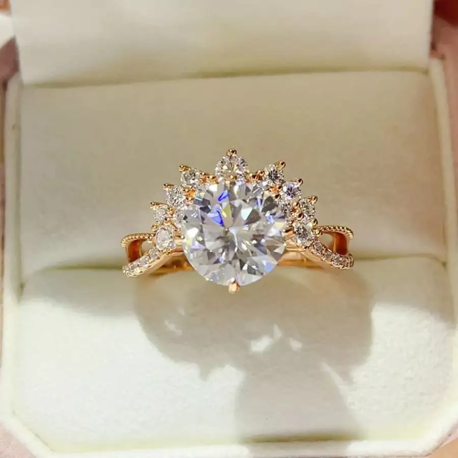 Easy Elegance Sterling Silver Moissanite Ring
