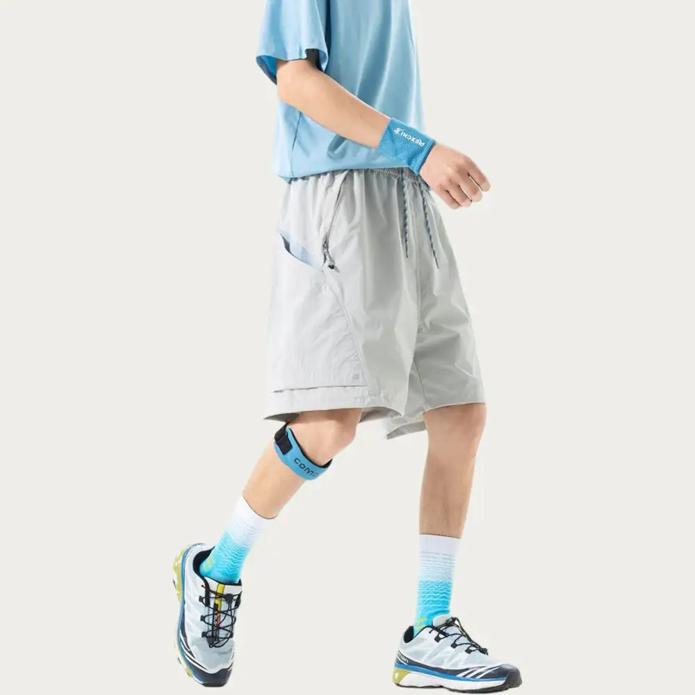 Refined Drawstring Side-Pocket Lightweight Men's Athletic Shorts