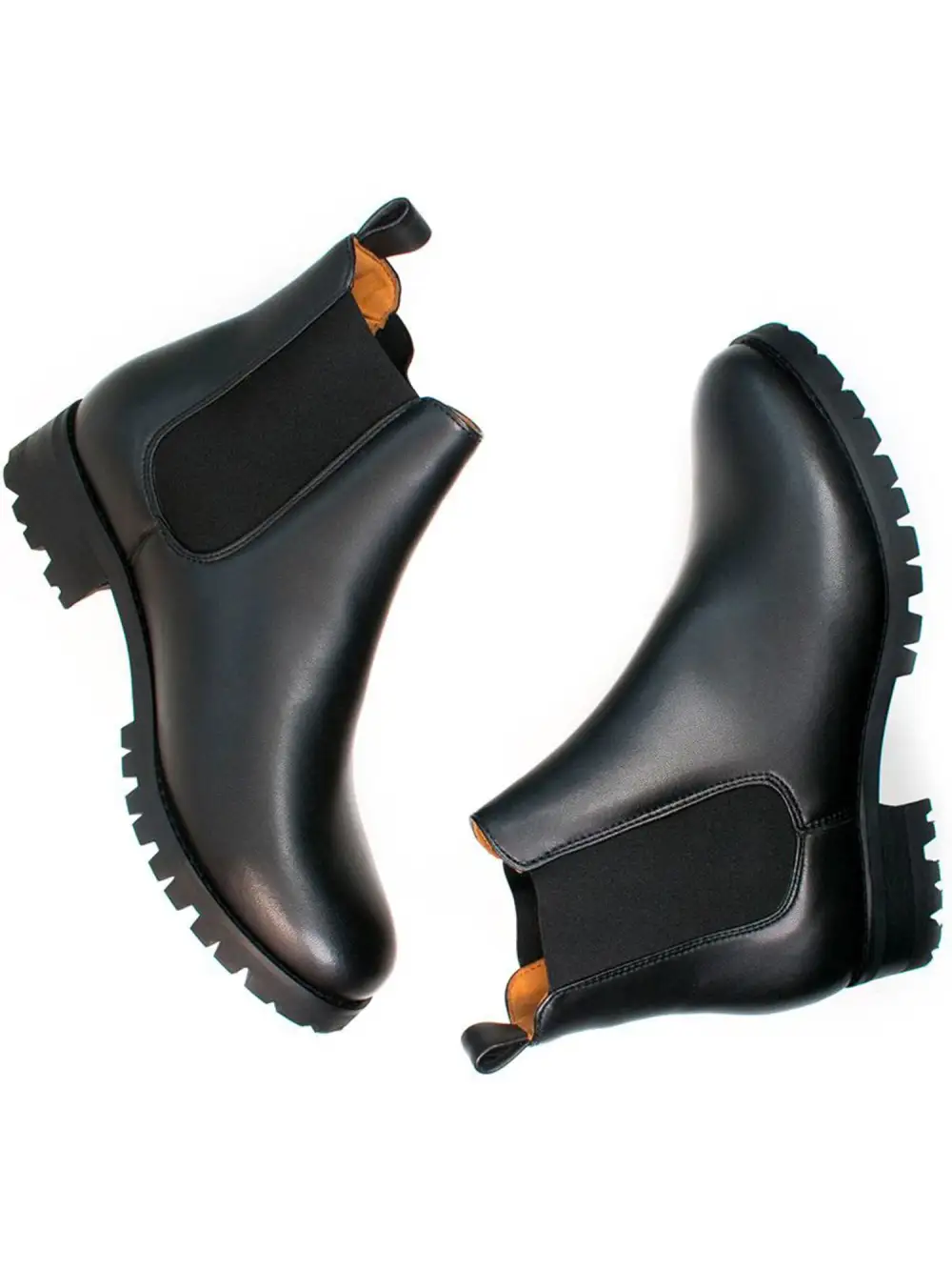 Women's Wide Fit Vegan Leather Chelsea Boots