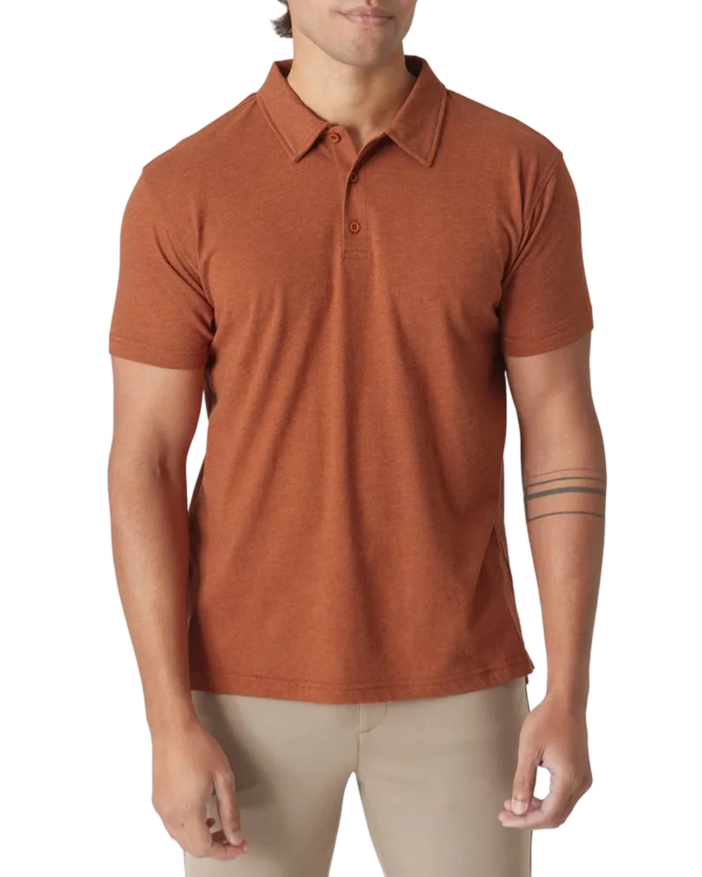 Men'S Casual Business POLO Shirt, Breathable Pique Fabric,Classic Polo