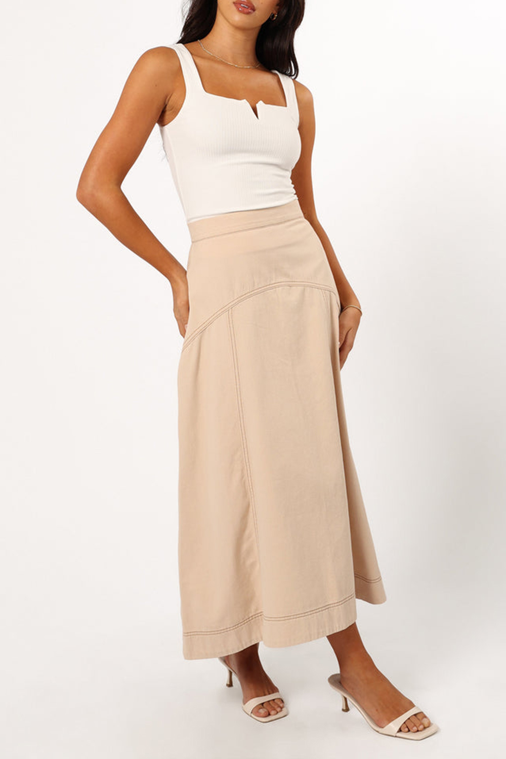 CASUAL MIDI FLOWY BOHEMIAN SKIRT
